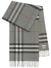 Giant Check Cashmere Scarf Grey - BURBERRY - BALAAN 3