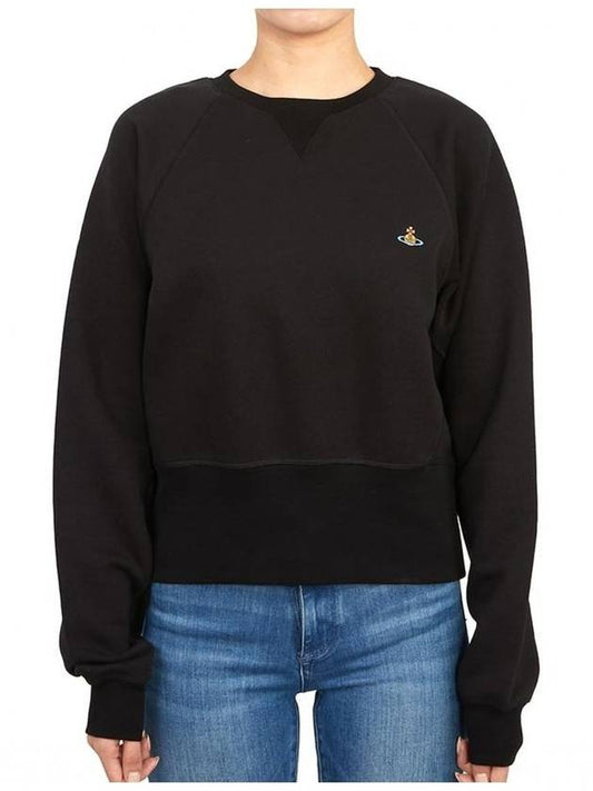 Athletic Cropped Sweatshirt Black - VIVIENNE WESTWOOD - BALAAN 2