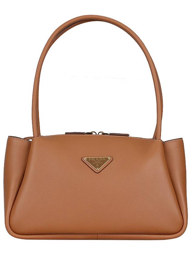 Triangle Logo Medium Shoulder Bag Caramel - PRADA - BALAAN 2