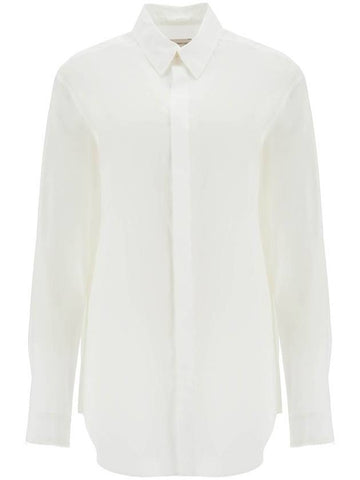 Willow Smith Cotton Long Sleeve Shirt Off White - MONCLER - BALAAN 1