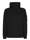 Lens Wappen Hood Black - CP COMPANY - BALAAN.