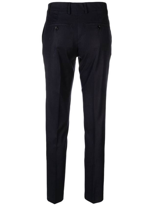 Women's Mid-Rise Tailored Straight Pants Navy - AMI - BALAAN 3