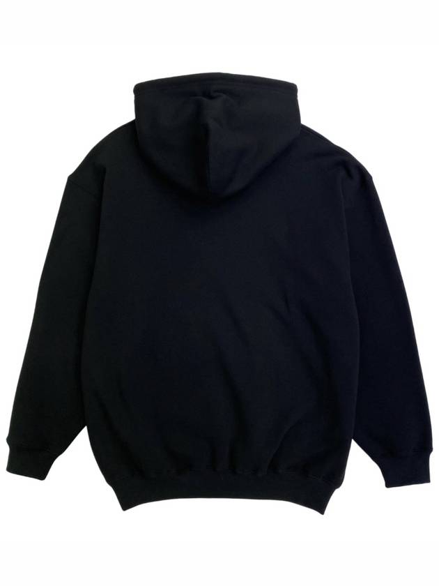 Paris Circle Logo Hoodie Black - BALENCIAGA - BALAAN 6