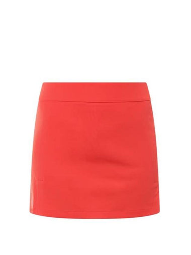 Women's Amelie H Line Skirt Red - J.LINDEBERG - BALAAN 1