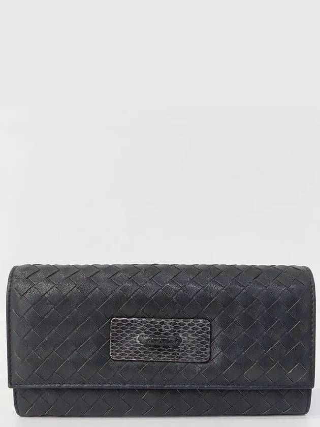 Navy long wallet - BOTTEGA VENETA - BALAAN 1