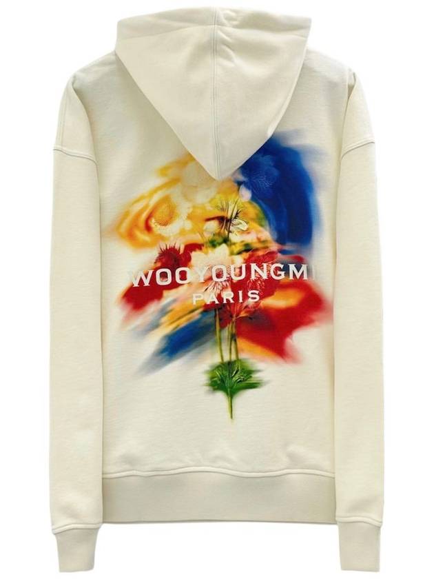 Swaying Flower Back Logo Hoodie Ivory - WOOYOUNGMI - BALAAN 4