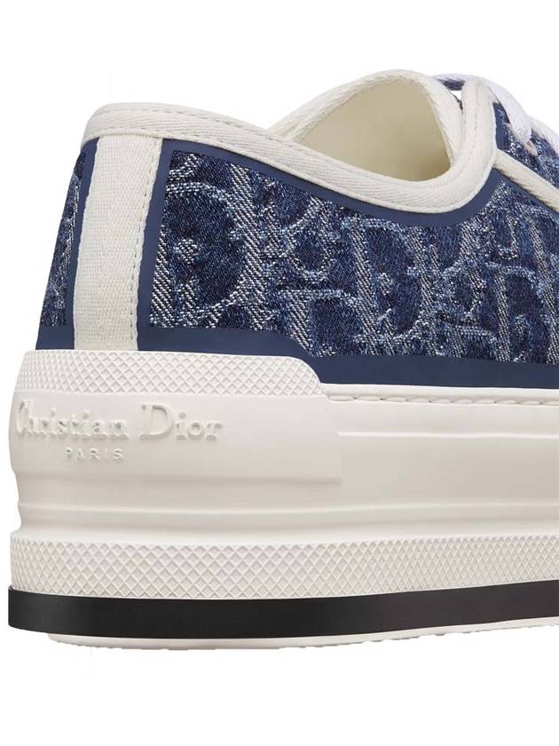 Walk'n'Dior Platform Cotton Low Top Sneaker Blue - DIOR - BALAAN 6