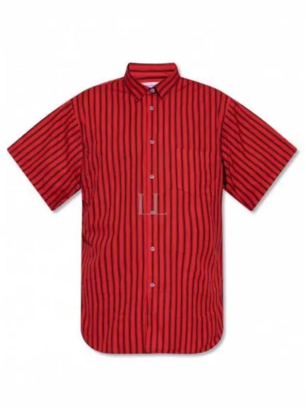 striped short sleeve shirt - COMME DES GARCONS - BALAAN 2