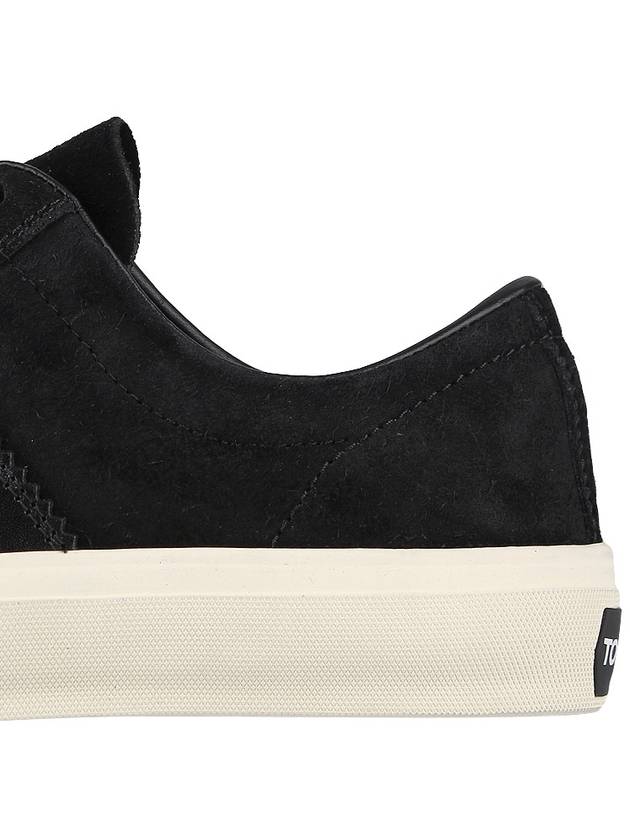 Suede Low Top Sneakers Black - TOM FORD - BALAAN 7