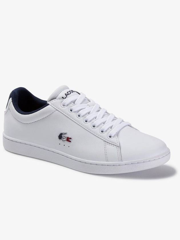 Carnaby Evo Tricolor Low Top Sneakers White - LACOSTE - BALAAN 2