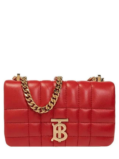 Lola Monogram Quilted Leather Mini Shoulder Bag Red - BURBERRY - BALAAN 2