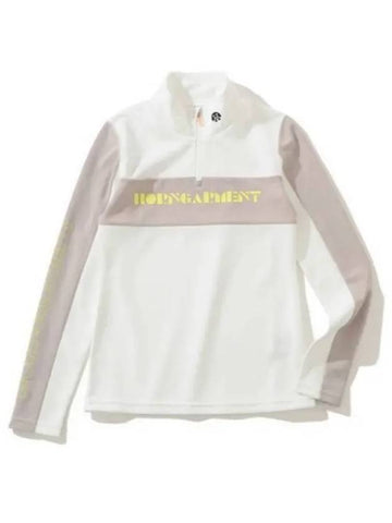 Golf wear half zip up women s long sleeve t shirt HCW 2C AU01 OFFwhite - HORN GARMENT - BALAAN 1