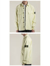 Wappen Patch Two Pocket Shirt Jacket Yellow - STONE ISLAND - BALAAN 5