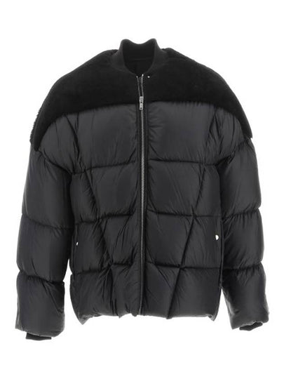 Flight Shearling Panel Bomber Down Padded Black - RICK OWENS - BALAAN 2