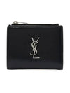 Monogram Half Wallet Black - SAINT LAURENT - BALAAN 3