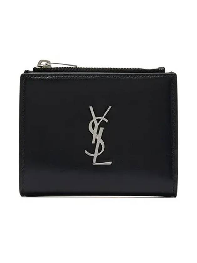 Monogram Half Wallet Black - SAINT LAURENT - BALAAN 3