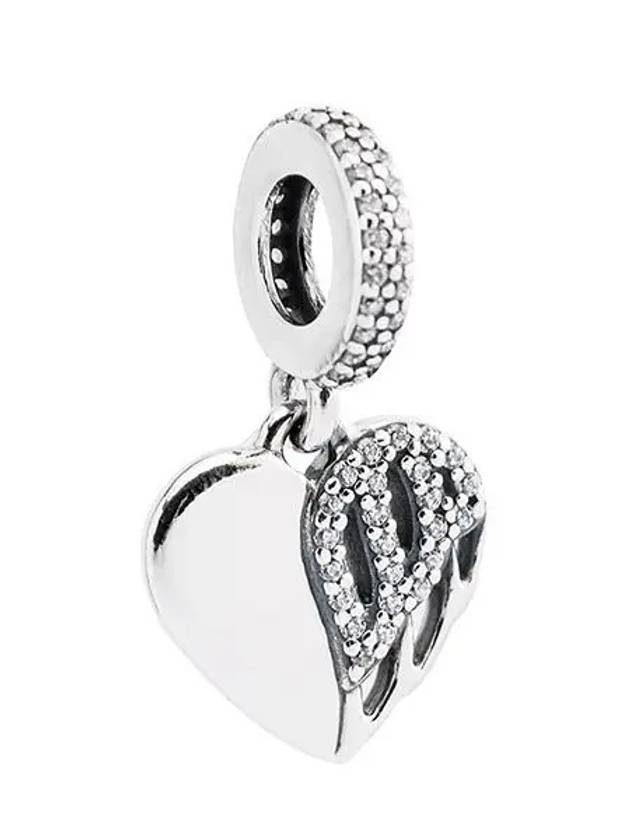 Heart Angel Dangle Bracelet Charm Silver - PANDORA - BALAAN 2