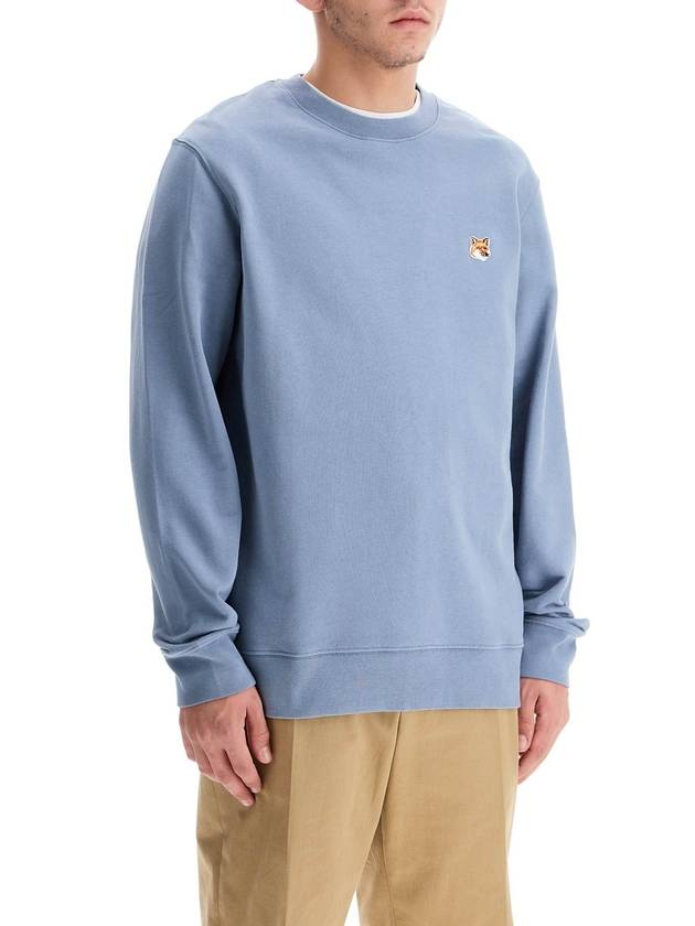 Fox Head Patch Regular Sweatshirt Blue - MAISON KITSUNE - BALAAN 3