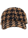 Houndstooth wool baseball cap 3341MDL03 227607 23 - MSGM - BALAAN.