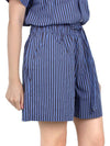 Poplin Striped Pajama Shorts Blue - TEKLA - BALAAN 9