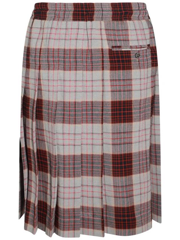 Kilt Check Midi A-Line Skirt Red - VIVIENNE WESTWOOD - BALAAN 3