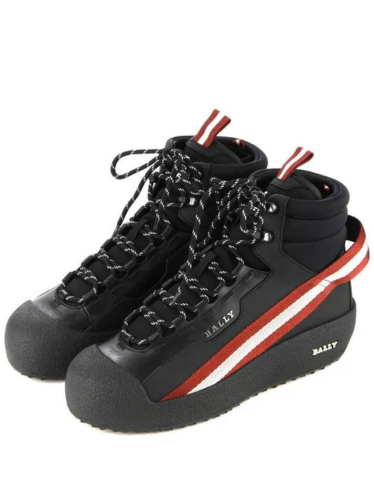Men's CLYDE T Snow Winter Boots Black - BALLY - BALAAN.