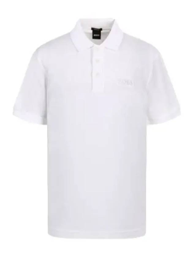 Boss Shadow Logo Embroidered Polo Shirt Collar T - HUGO BOSS - BALAAN 1