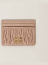 Matelasse card wallet card holder beige - MIU MIU - BALAAN 2