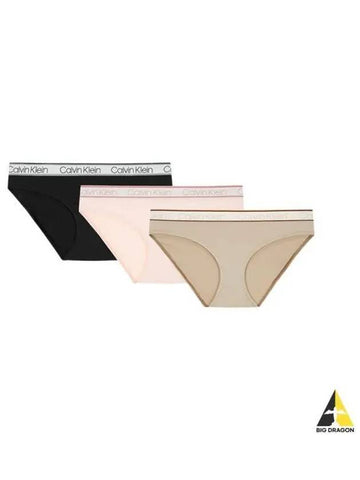 UNDERWEAR Women s Chromatic Bikini 3PK QP2485OIL3 - CALVIN KLEIN - BALAAN 1