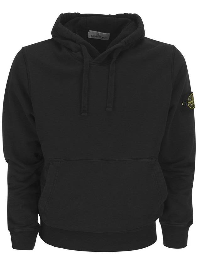 Hoodie with Stone Island badge - STONE ISLAND - BALAAN 1