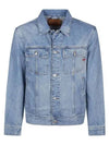 Barsi Trucker Denim Jacket Light Blue - DIESEL - BALAAN 2