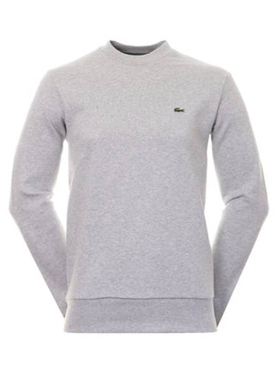 Logo Patch Crewneck Sweatshirt Grey - LACOSTE - BALAAN 2