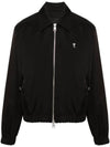 De Coeur Logo Zip-up Jacket Night Black - AMI - BALAAN 2