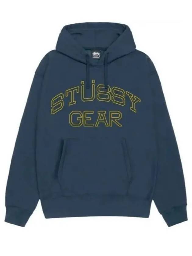 Gear Logo Hoodie Navy - STUSSY - BALAAN 2