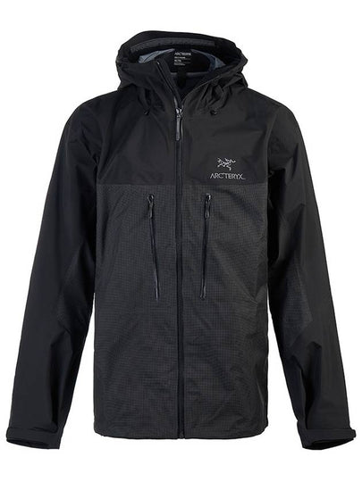 Alpha Embroidered Logo Hooded Jacket Black - ARC'TERYX - BALAAN 2