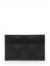 Monogram Eclipse Double Card Wallet Black - LOUIS VUITTON - BALAAN 2