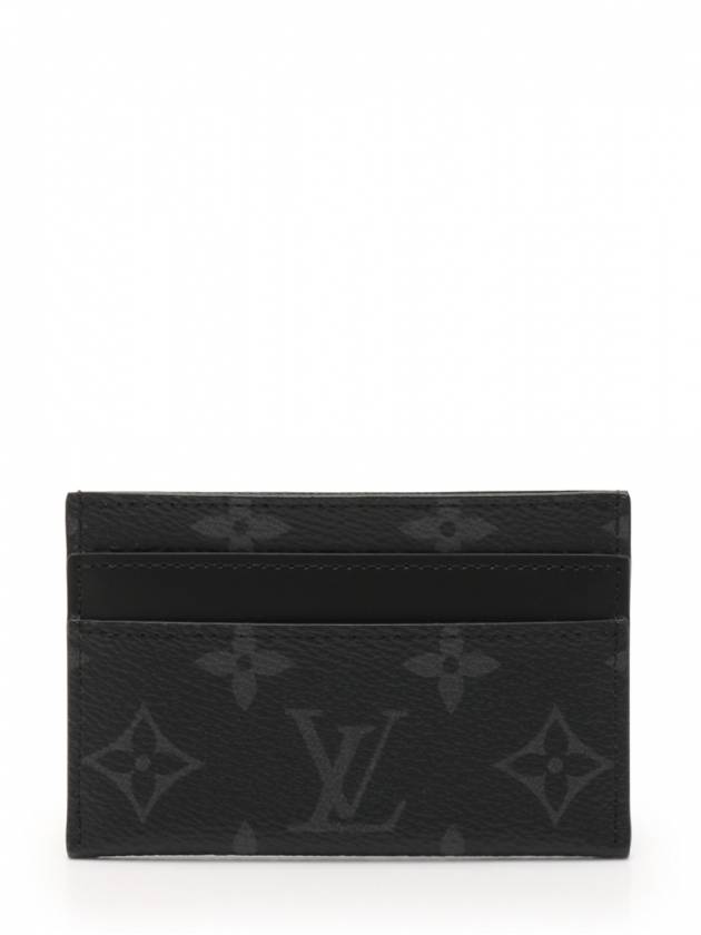 Monogram Eclipse Double Card Wallet Black - LOUIS VUITTON - BALAAN 2