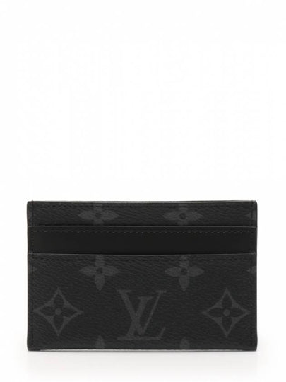 Monogram Eclipse Double Card Wallet Black - LOUIS VUITTON - BALAAN 2