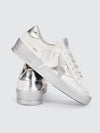 Stardan Silver Tab Low Top Sneakers White - GOLDEN GOOSE - BALAAN 3