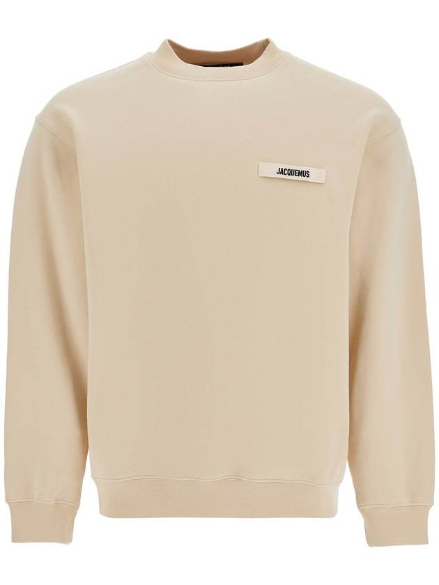 Le Gros Grain Logo Sweatshirt Beige - JACQUEMUS - BALAAN 2