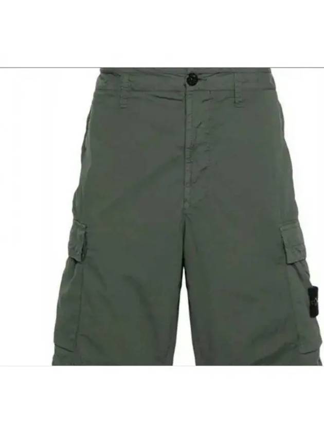 Light Stretch Cotton Bermuda Shorts Dark Green - STONE ISLAND - BALAAN 2