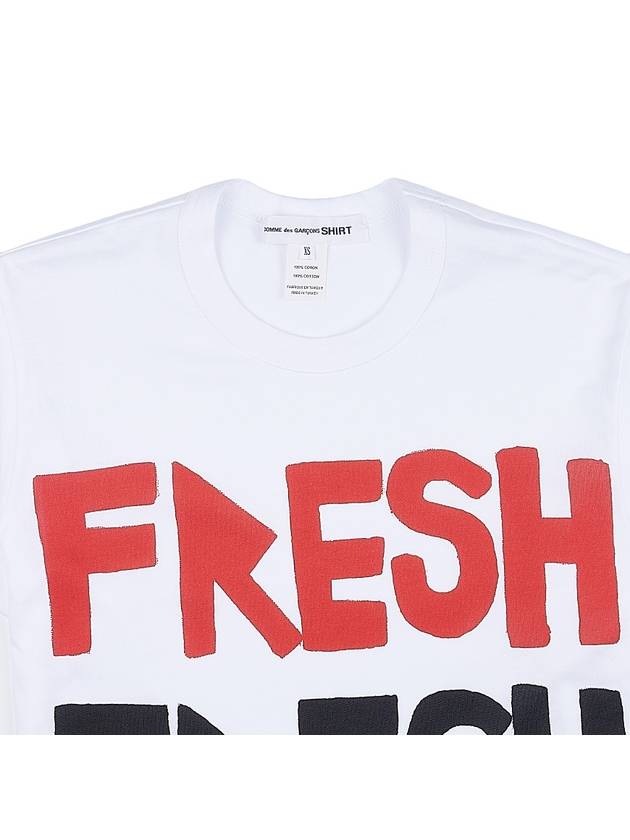 Brett Westfall Pigment Printed Short Sleeved T-Shirt White - COMME DES GARCONS - BALAAN 4