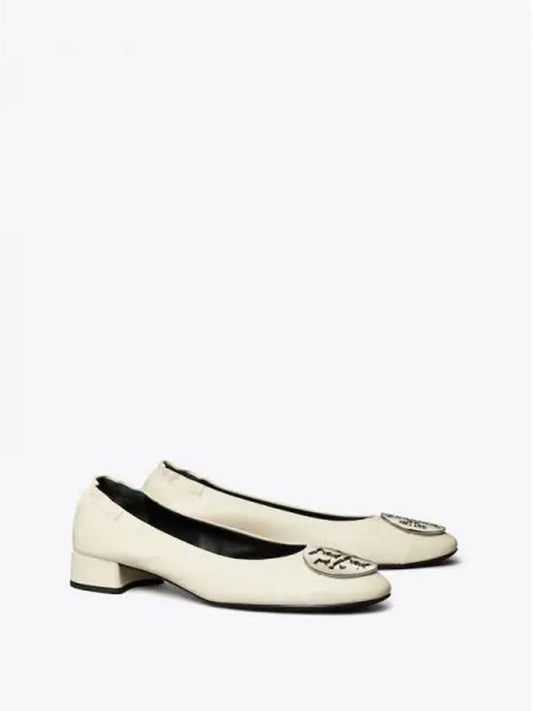 Claire Hill Ballet Shoes 25mm C Width Light Cream Gold Silver Domestic Product - TORY BURCH - BALAAN 1