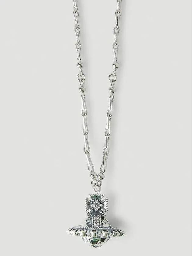 Glenda Pendant Logo Plas Fastening Necklace 6302039H 02Q115 SMQ115 - VIVIENNE WESTWOOD - BALAAN 3