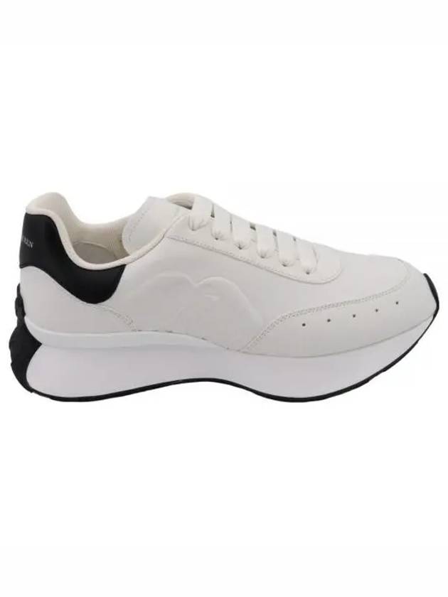 Sprint Runner Black Tab Low Top Sneakers White - ALEXANDER MCQUEEN - BALAAN 2