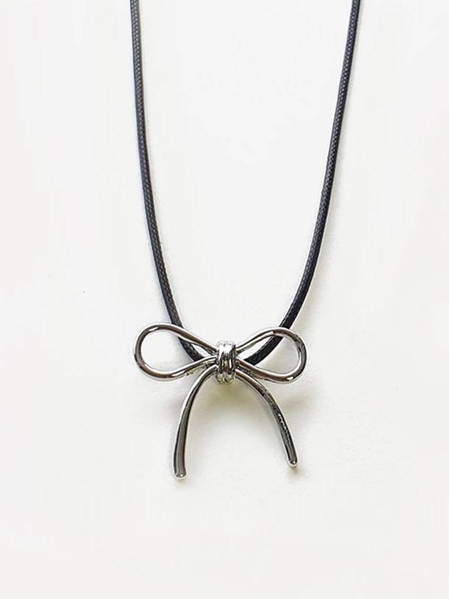 Ribbon Point Leather String Necklace Ribbon Point Leather String Necklace - SOSOO - BALAAN 1