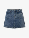 Women's Manu H-Line Skirt Blue - A.P.C. - BALAAN 4