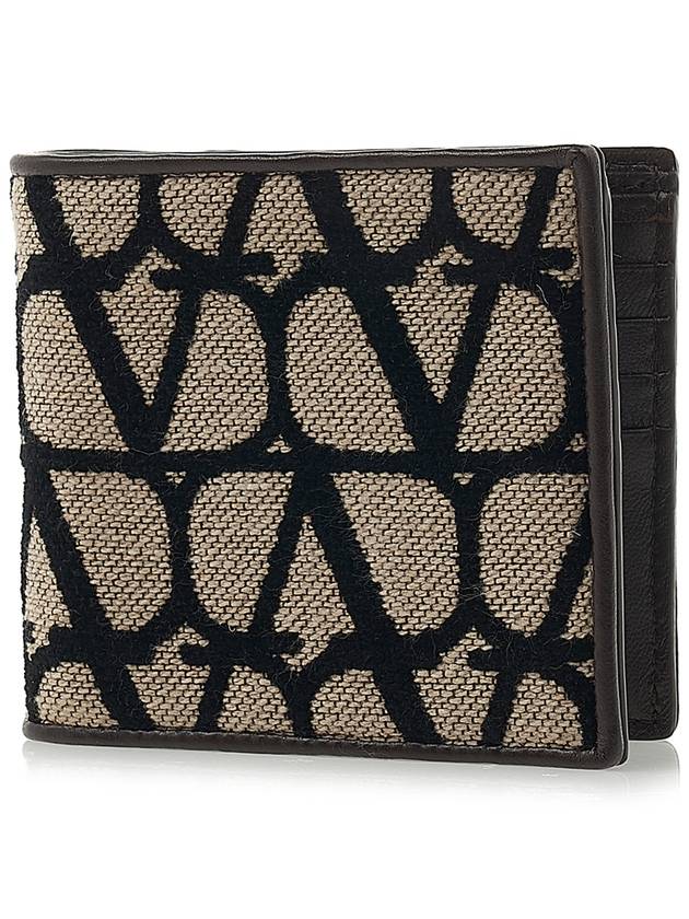 Toile Iconographe Half Wallet Beige - VALENTINO - BALAAN 2