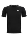 Men's Heart Gear Compression Short Sleeve T-Shirt Black - UNDER ARMOUR - BALAAN 2