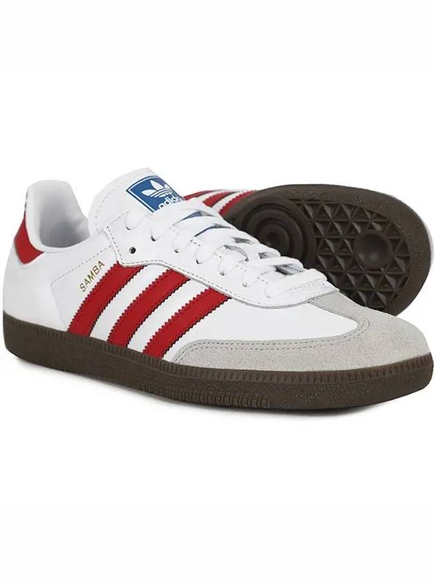 Samba OG Low Top Sneakers Red White - ADIDAS - BALAAN 3